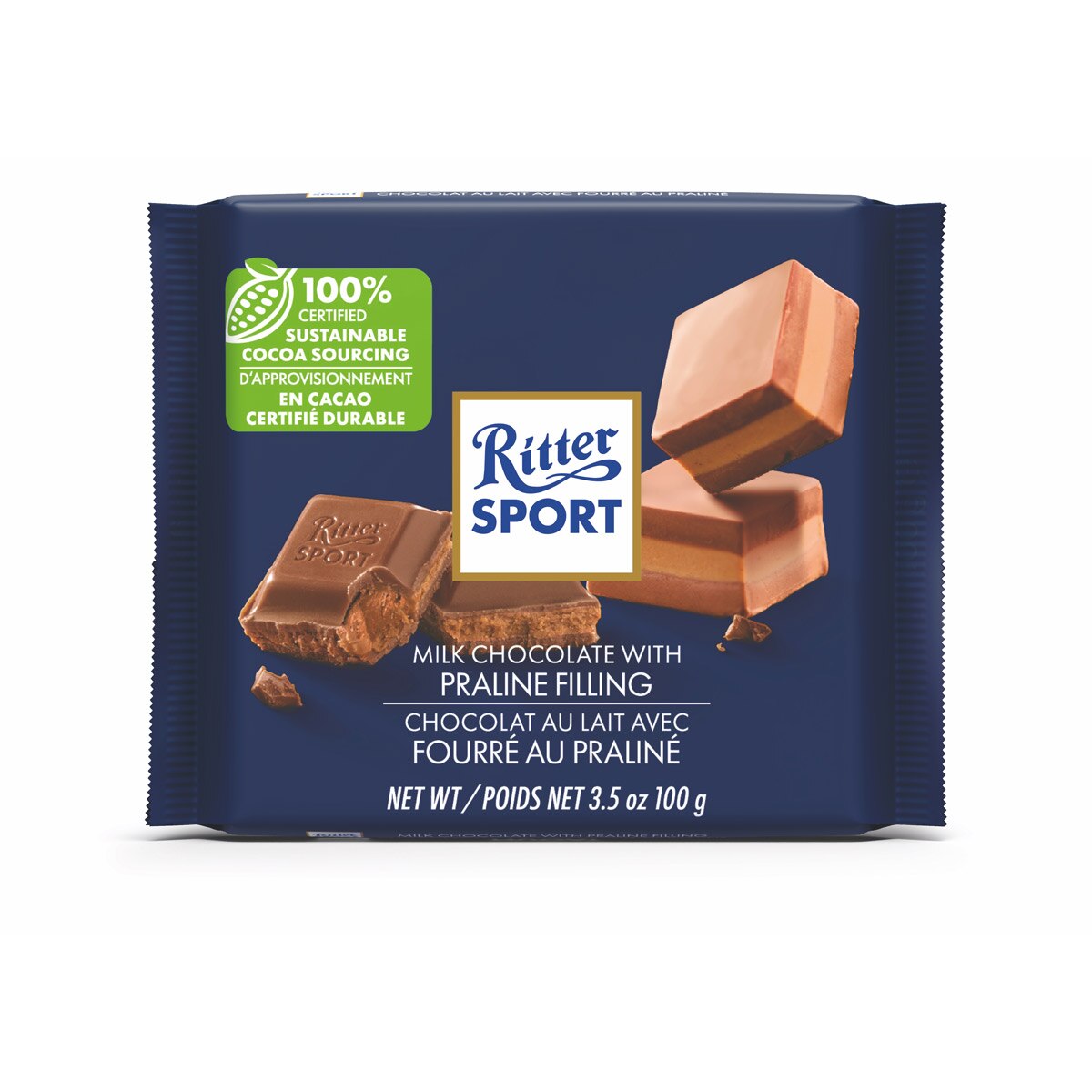 Ritter Sport® Milk Chocolate with Praline Bar | Chicago Ritter Sport® Milk Chocolate with Praline Bar | Chicago